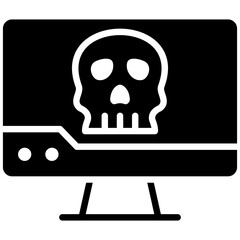 Computer Hacked Icon