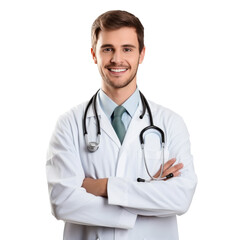 Fototapeta premium handsome doctor isolated