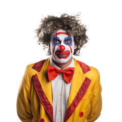handsome clown isolated