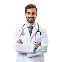 Fototapeta premium handsome doctor isolated