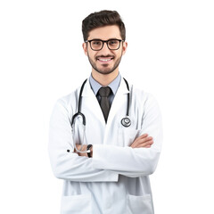 Fototapeta premium handsome doctor isolated