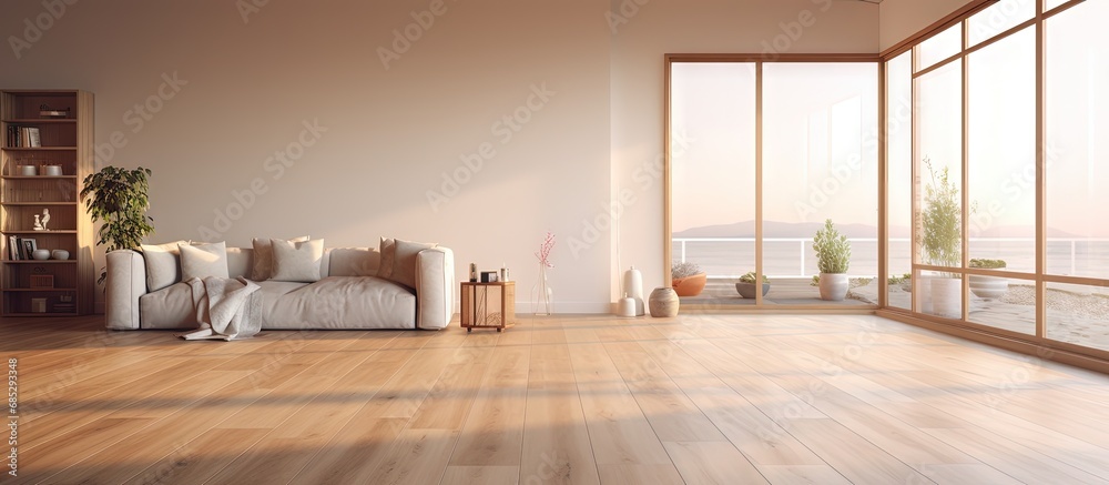 Poster luxurious house with a comfortable and ample room copy space image