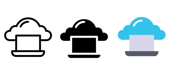 Cloud computing icon