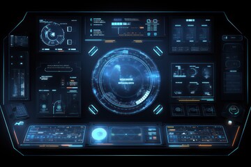 the dashboard of a spaceship
