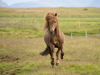Fototapeta premium running horse