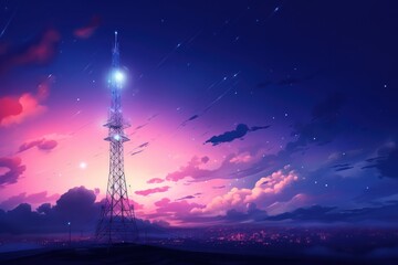 communication tower or 3G 4G 5G network 