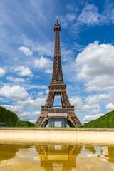 Eiffel Tower in Paris in a summer day, France