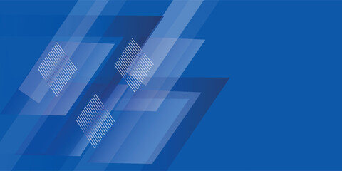 Modern blue gradient geometric banner background. vector illustration