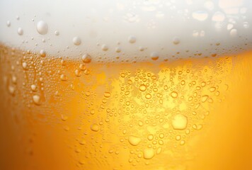 saint patrick's day, wallpaper of a beer with foam and the drops of condensation of how cold it is