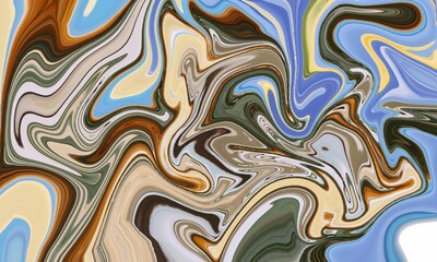 Marble flow liquid color motion digital design shape acrylic background abstract