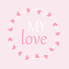 Valentine's day concept poster. Romantic event celebration greeting cards. Cute love banners or greeting cards. Happy valentine design vector.