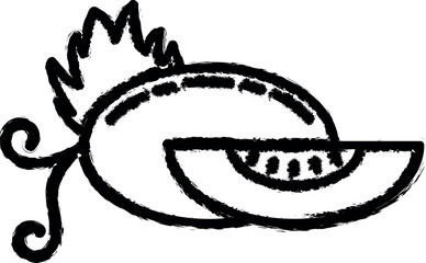 melon dusk style icon grunge style vector