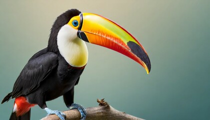 beautiful toucan bird on background