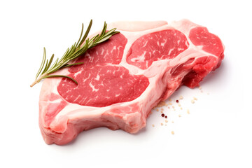 Raw veal beef meat steaks like chateau mignon, t-bonnet, tomahawk, striploin, tenderloin, tenderloin, new york steak.