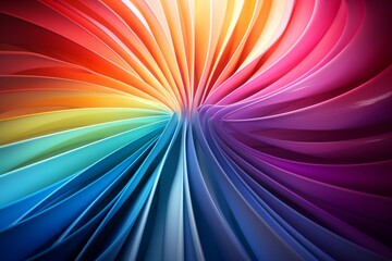 Obraz premium A Colourful Pleated Spiral Background with a Vibrant Multicoloured Design