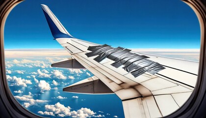 Light-Hearted Take on Airplane Maintenance: Duct Tape Fix