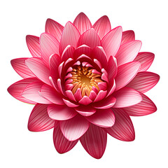 Beautiful lotus flower on transparent background PNG