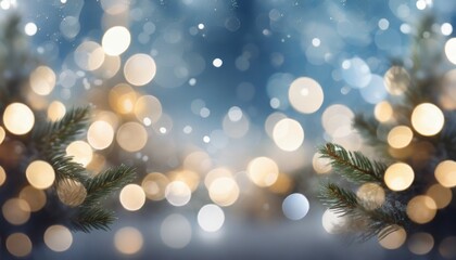 Fototapeta na wymiar blurred christmas holidays lights bokeh