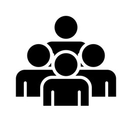 Symbol, ikona ludzi. Plik wektorowy.