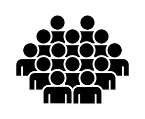 Symbol, ikona ludzi. Plik wektorowy.