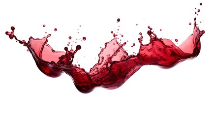a red liquid splashing