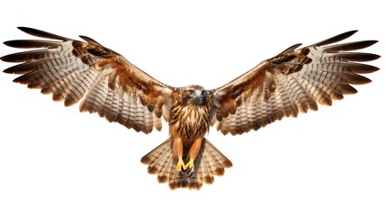 a bird flying with wings spread - obrazy, fototapety, plakaty