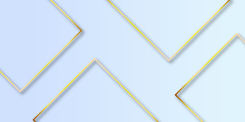 square frames with shining effects on white background. Luxury golden geometric square shape.