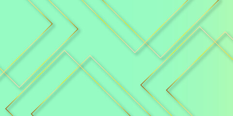 square frames with shining effects on white background. Luxury golden geometric square shape.