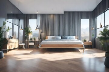 Interior design: Big modern Bedroom   