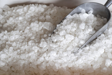 Large scoop with water softener salt