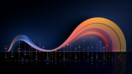 Obraz premium Abstract Art in a colorful pattern