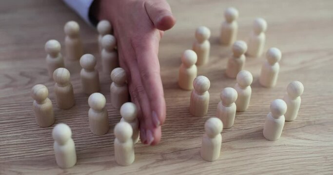 People are divided into two groups, division of society