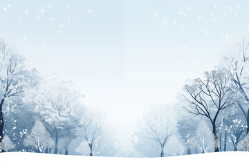 Winter background with copy space