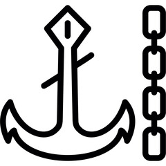 Anchor chain Icon