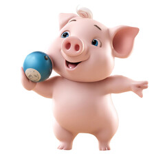 Guinea Pig Farm Animals Playing Sports Svg and Png Sticker Bundle, show flying pig logo shirt gift svg