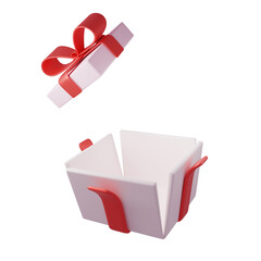 Valentine gifts in 3D style illustration