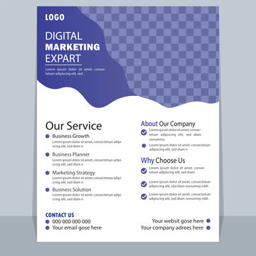 Corporate Business Flyer Template Design 2024, Business flyer design 2024. New Flyer design, Minimalist fyer design 2024. Blue Creative flyer design