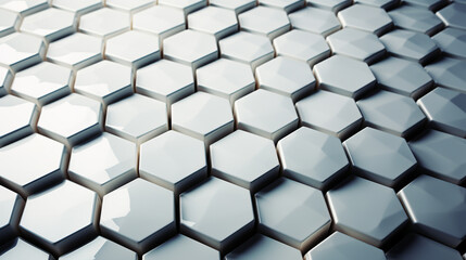 Abstract design element with geometric background of hexagons shape pattern