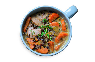 Mushroom Wild Rice Vegetable Soup, Delicious Dinner