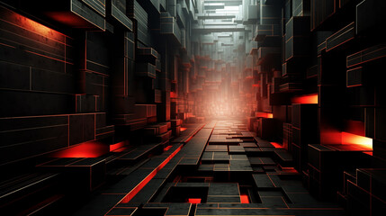 Abstract vibrant colors wavy flow 3d rendered illustration background scifi futuristic background