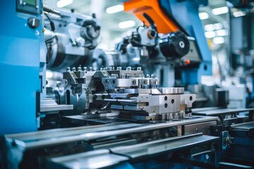 Fototapeta premium Futuristic Robotics Crafting Excellence