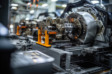 Fototapeta premium Efficient Robotic Production Symphony