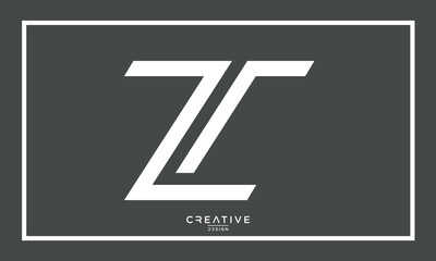 Alphabet letters logo icon ZT or TS