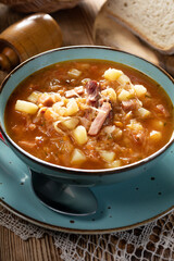 Traditional cabbage soup.
