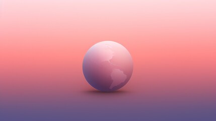  an egg with a map of the world in the middle of the egg shell on a pink and purple background.