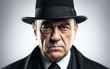 mob boss dramatic portrait