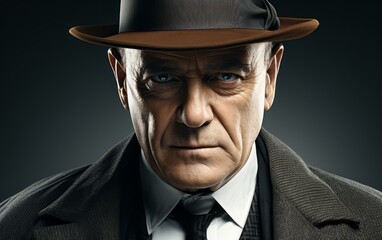 mob boss dramatic portrait