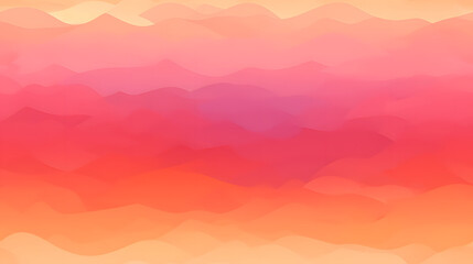 Naklejka na ściany i meble Seamless vibrant sunset sky texture with orange and pink shades