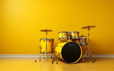 Wall Decor Spotlight: Drop-Style Yellow Drum Table