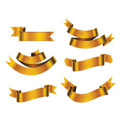 gold ribbon set